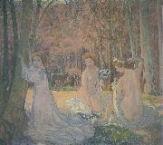 Maurice Denis Spring Landscape with Figures Sweden oil painting artist